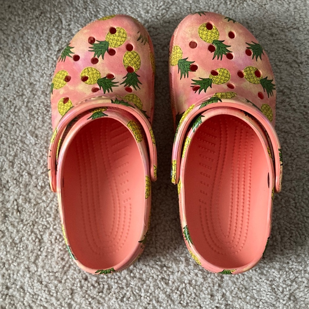 Pineapple crocs